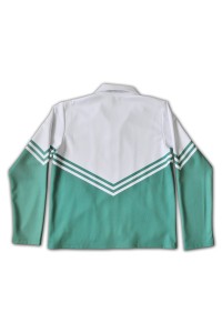 Manufacture of warm-up cheerleading uniforms custom green hit white cheerleading uniforms cheerleading uniforms factory CH214 detail view-4